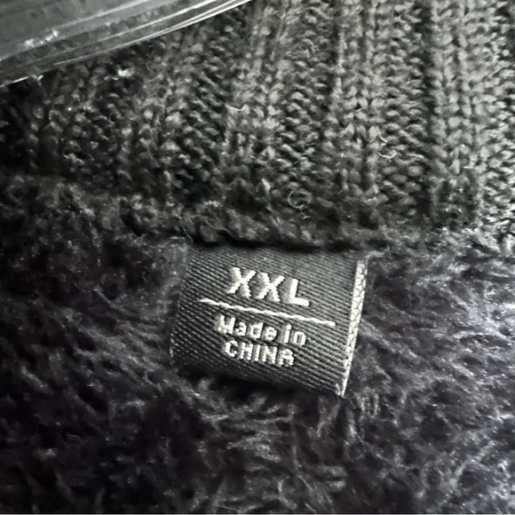 Buffalo David Bitton Gray Men's Full-Zip Knit with Sherpa Lining Size XXL - Picture 4 of 8